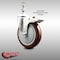 Service Caster 5 Inch 316SS Maroon Polyurethane Swivel 12mm Stem Caster Total Lock Brake SCC-SS316TSTTL20S514-PPUB-MRN-M1215 - alternate 4